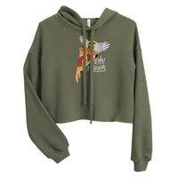 Holy Pizza Crop Hoodie