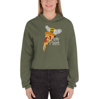 Holy Pizza Crop Hoodie